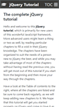Mobile Screenshot of jquery-tutorial.net